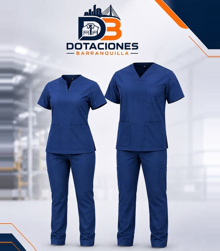 Conjunto antifluido stretch REF-ASI01 — dotación empresarial en Barranquilla